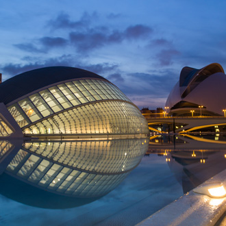 Ciutat de las Arts i les Ciencies in Valencia, Spanje
