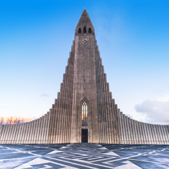 Hallgrimskirkja kerk in Reykjavik, IJsland