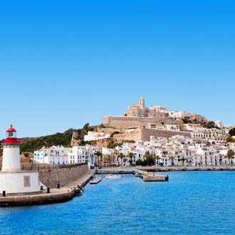 Het historische deel Dalt Vila van Ibiza-stad