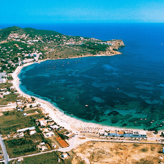 Bovenuitzicht van Talamance op Ibiza