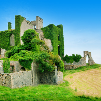 Clifden Castle in Ierland