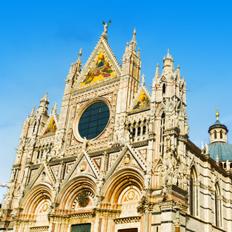 Een kathedraal in Siena in Italie, Toscane
