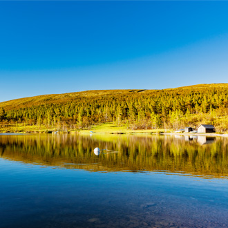 Lake Siljan in Dalarna, Zweden