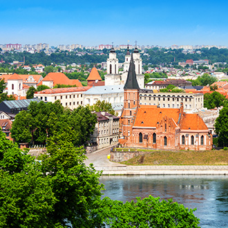 Uitzicht over de stad Vilnius in Litouwen