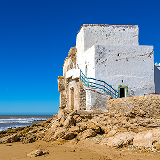 Marokko-Het-strand-dichtbij-Essaouira