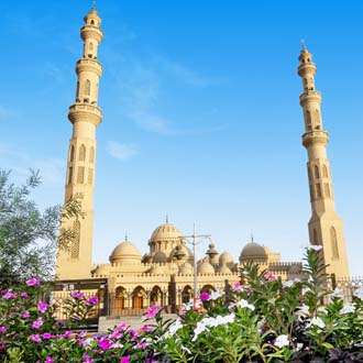 Mooie moskee in de stad Hurghada