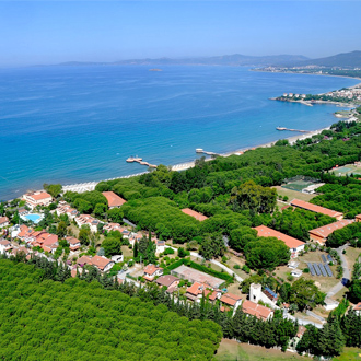 Uitzicht op hotel Dogan Paradise in Ozdere, Turkije
