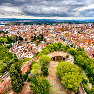 Uitzicht over Albayzin in Granada