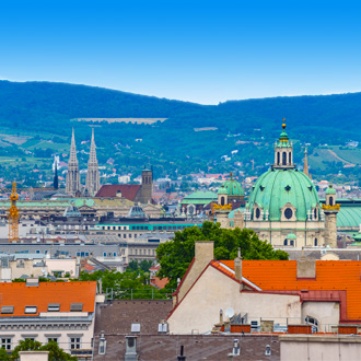 Uitzicht over de stad Wenen