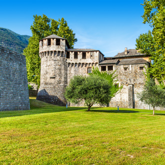Kasteel van de stad Locarno of Ticino Canton in Zwitserland