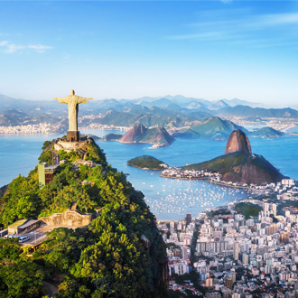 <p>Uitzicht over <span>Rio de Janeiro met het beeld Christus de Verlosser</span></p>