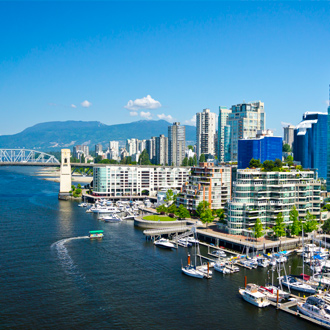 Panoramafoto van Vancouver in Canada