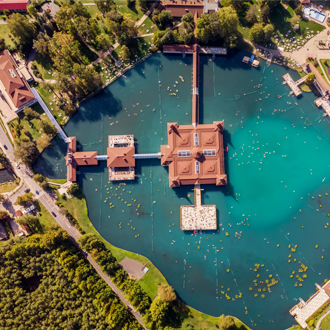 Lake Heviz in Hongarije