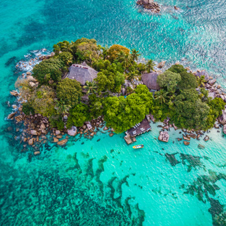 Praslin tropisch eiland, Seychellen