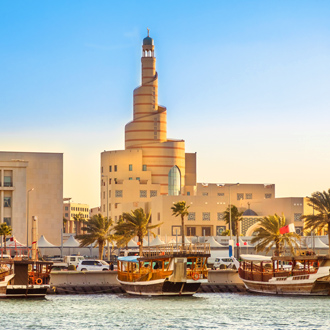 <p>De haven van Doha in Qatar</p>