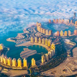 <p>Luchtfoto van Qatar</p>