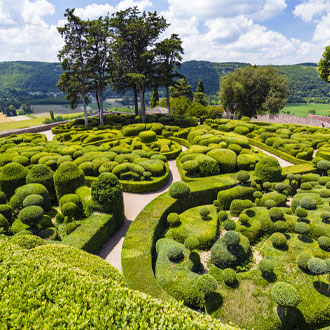 De tuinen Les Jardins de Marqueyssac Vezas in Dordogne