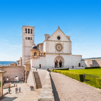 Basiliek St. Franciscus in Assisi, Umbrië, Italië