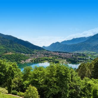 Natuurlandschap van Trentino in Italie