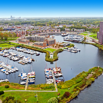 Luchtfoto van Almere stad