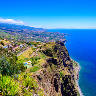 Cabo Girao cliff dichtbij Camara de Lobos op Madeira