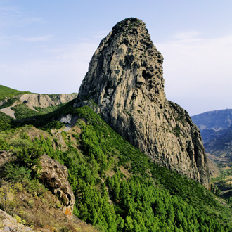 Los Roques, een grote steen in La Gomera