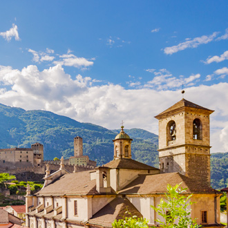 Kasteel van Bellinzona in Ticino