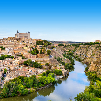 De stad Toledo, Madrid, Spanje