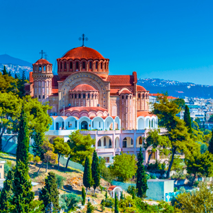 Prachtige kerk in Thessaloniki in Macedonië in Griekeland