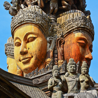 Heiligdom van waarheid in Zuid-Thailand