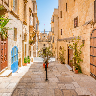 Foto van het centrum van Valletta Noordoosten van Malta
