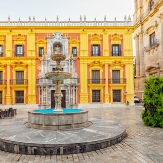 Plaza del Obispo in Malaga, Spanje