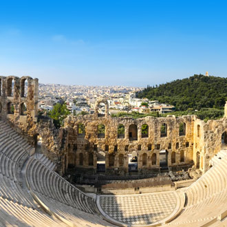Theater Odeion van Herodes Atticus in Athene, Griekenland