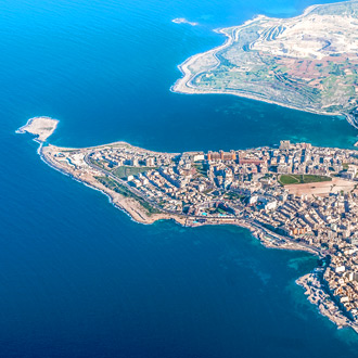 Malta Bugibba gezien vanuit de lucht