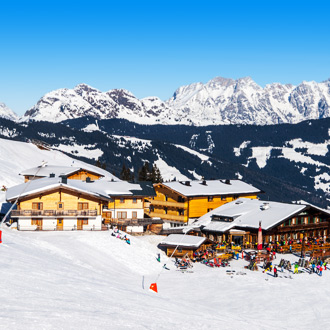Apres-ski in Saalbach Hinterglemm, Oostenrijk