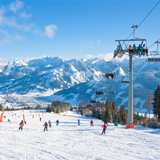 Skiën op de piste bij Zell am See
