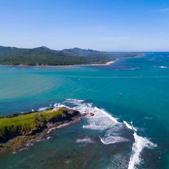 Een luchtfoto aan de Noordkust van de Dominicaanse Republiek, Playa Dorada