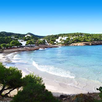 Prachtige baai in Portinatx, Ibiza