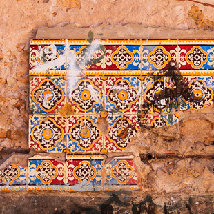 Mozaiek tegeltjes in El Jadida