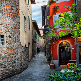 Pittoreske straat in Montecatini Terme