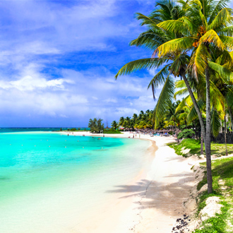 Tropisch paradijs in Belle Mare op Mauritius eiland