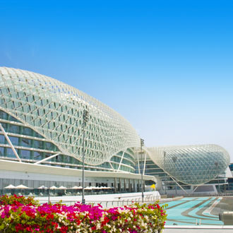 Racebaan van YAS Marina in Abu Dhabi
