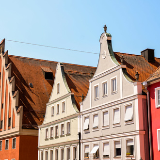 Kleurrijke huisjes in Gunzburg