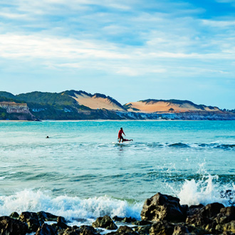 <p>Surfen in Pipa in Brazilie</p>