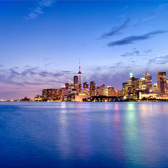 Skyline van Toronto met hoge gebouwen Canada