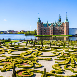 Park en Palace Frederiksborg Hillerod, Denemarken