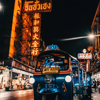 Tuk Tuk in Bangkok, Thailand