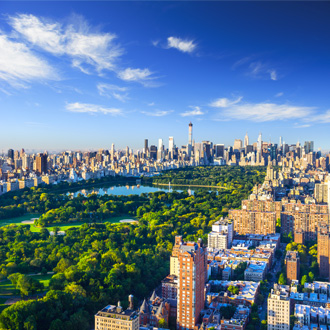 Luchtfoto van Central park in Manhattan, New York, USA