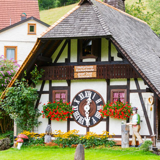 Typisch huisje Zwarte Woud in Duitsland