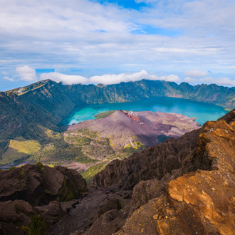 De Rinjani vulkaan op Lombok
